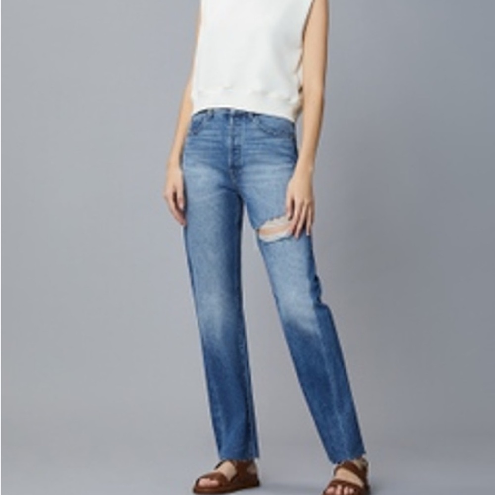 DL1961 NWT SZ 30 Emilee straight DL Vintage ultra high rise Bedford blue jeans
